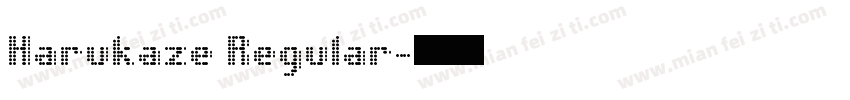 Harukaze Regular字体转换